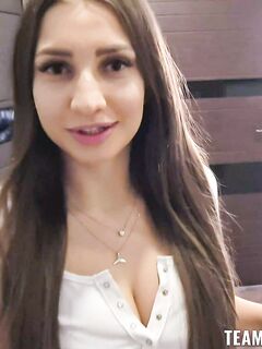 Long-haired Brunette Kriss Kiss Gets Massaged And Properly Fucked In Bed